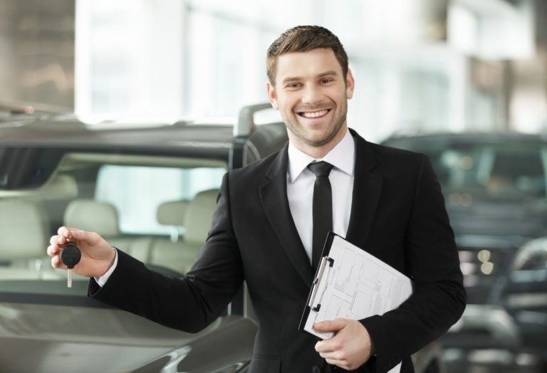 portrait of a car salesman