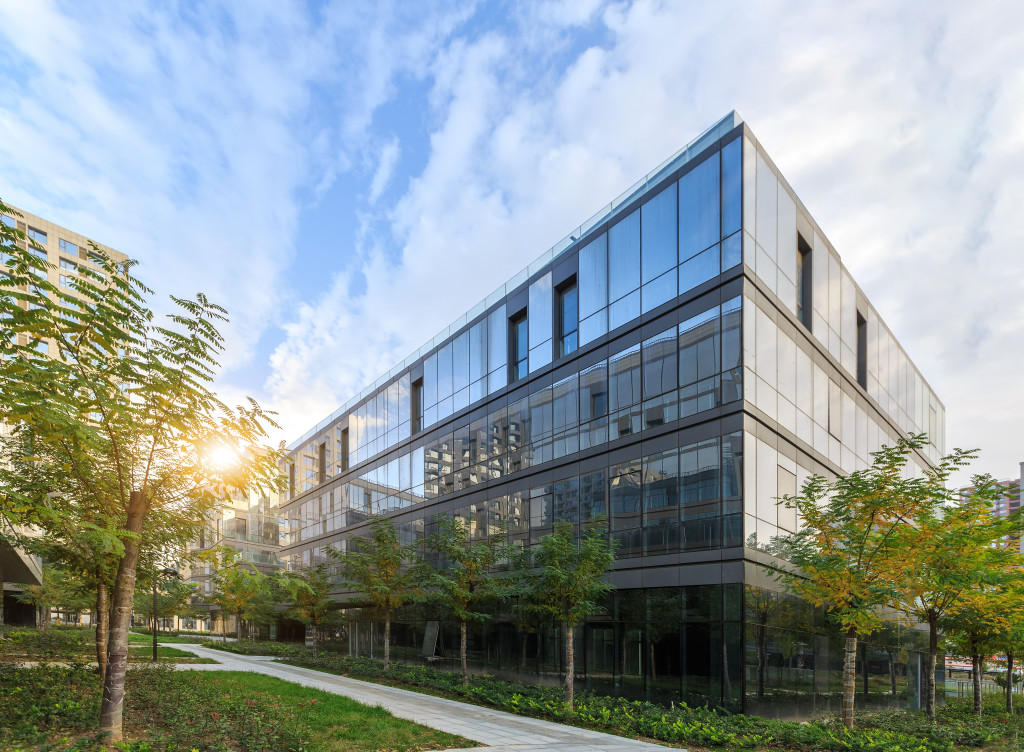 modern office building