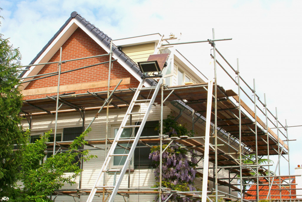 home under renovation