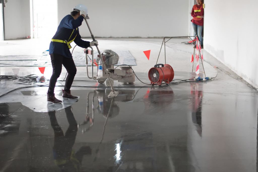 cleaning manufacturing area