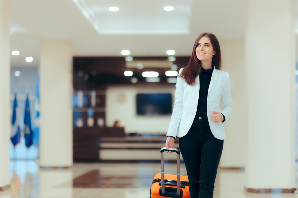 woman at the airport