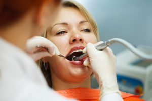 A person getting dental consultation
