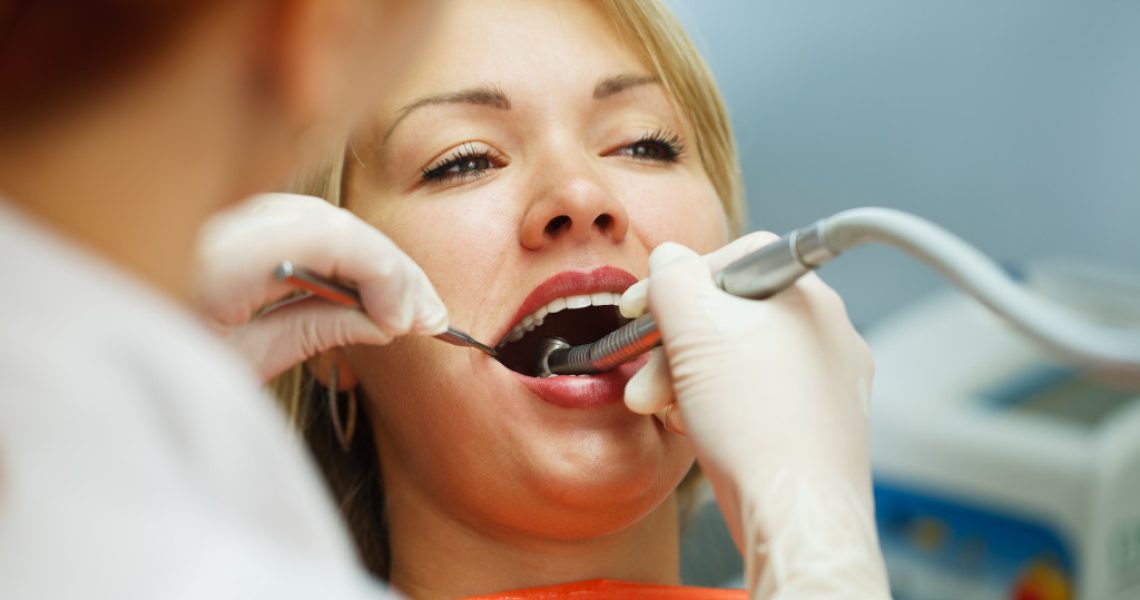 A person getting dental consultation